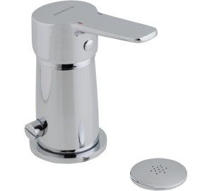 Monomando de bidé con transmisión Cromado Basik